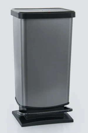 Poubelle 'Paso' graphite 40L Dernière Chance